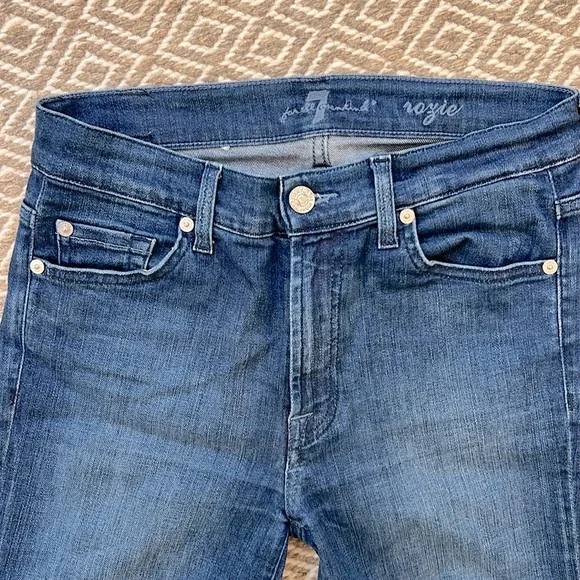 7 for all mankind Rozie slim high rise jeans sz 27 - Picture 4 of 7